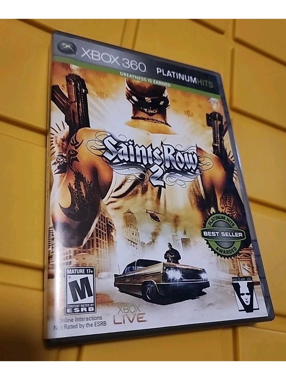 Saints Row 2 (Xbox 360, Platinum Hits) Cib Tested